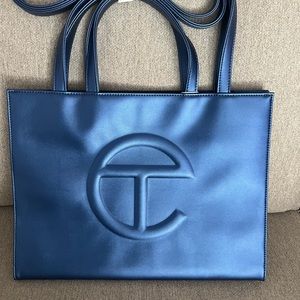 Telfar Medium Shopper in Cobalt Blue currently SOLD OUT